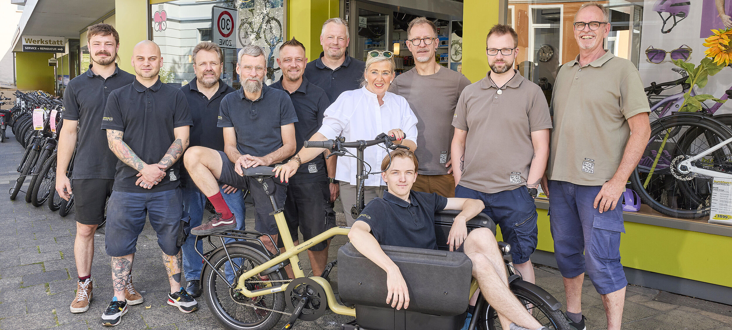 Das Team von Fahrrad Burckhardt in Hannover-List