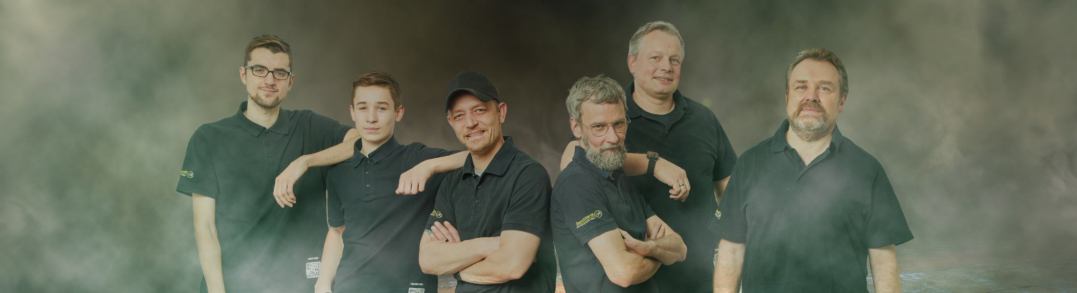 Sechsköpfiges Werkstatt-Team von Burckhardt